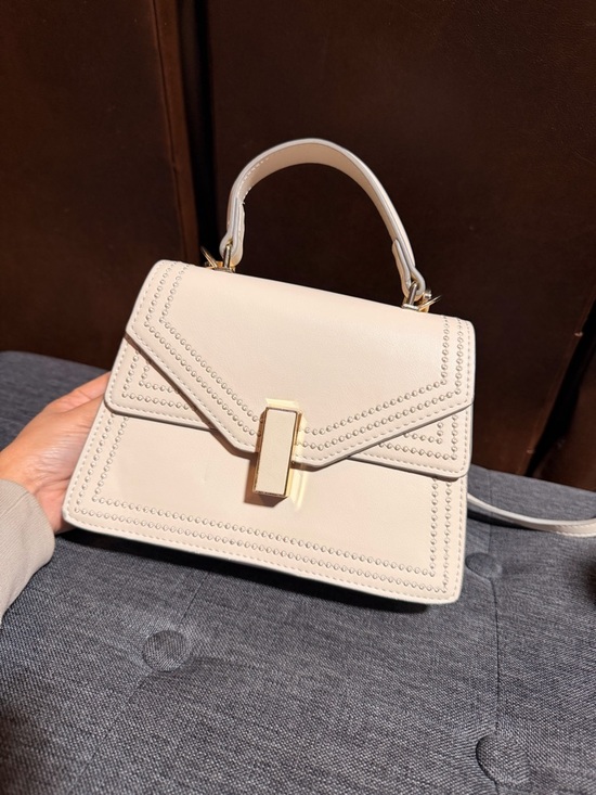 Scarleton Handbags - Sale🔥Structured Cream Top-Handle Satchel with Gold-Tone Clasp